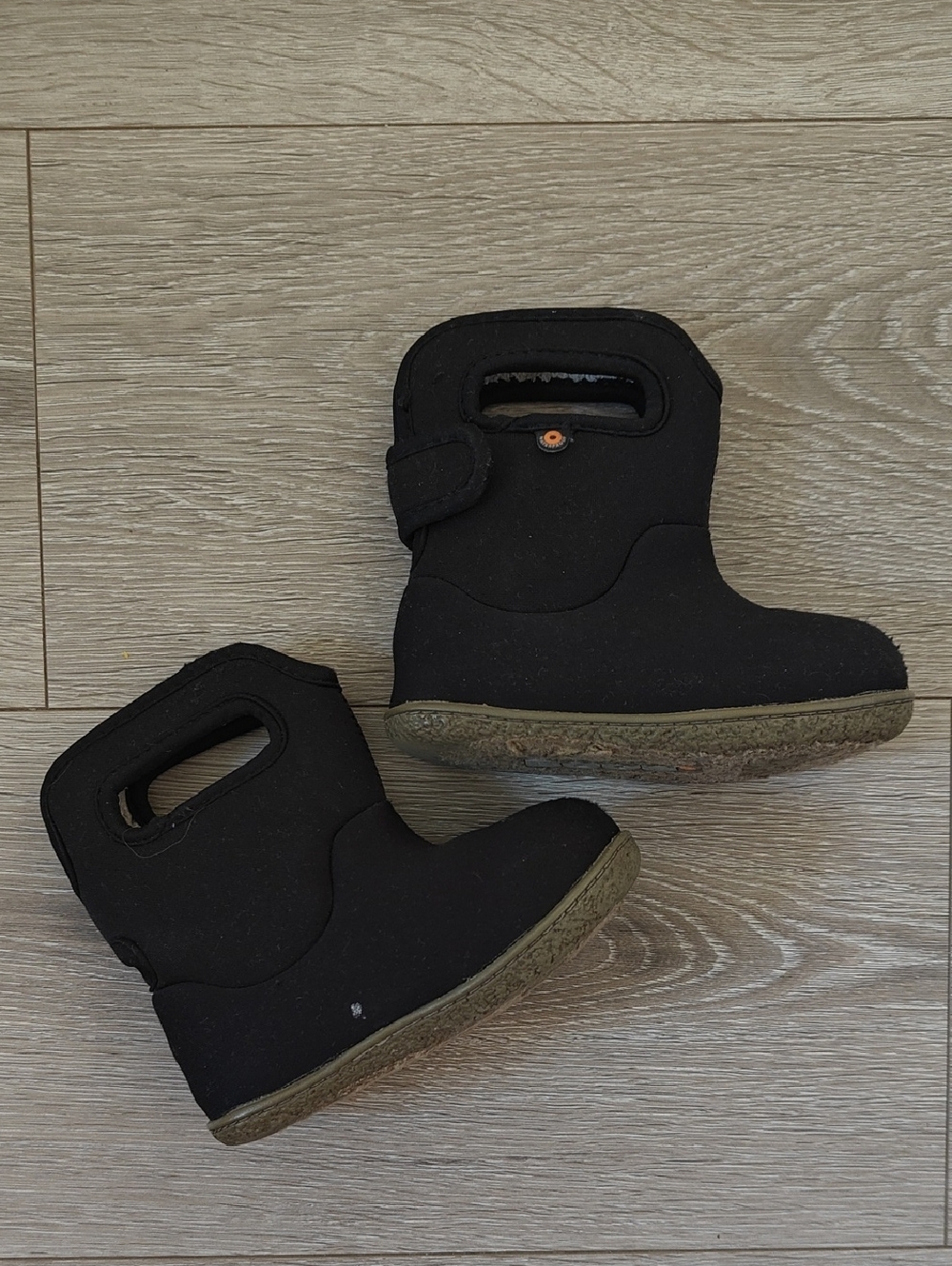 Bogs Kids Black Pull-On Winter Boots
